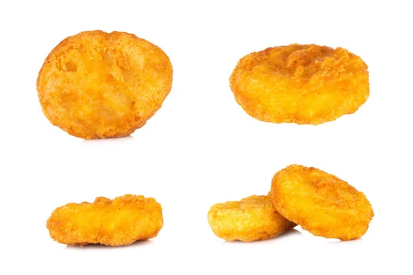 Nuggets Isolerad Vit Bakgrund — Stockfoto