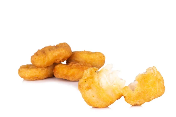 Nuggets Isolated White Background — Stock Photo, Image