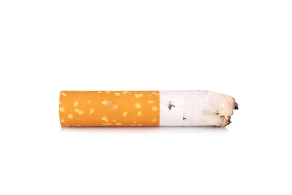 Mégots Cigarette Isolés Sur Fond Blanc — Photo