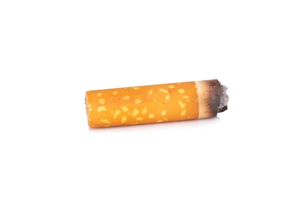 Mozziconi Sigaretta Isolati Sfondo Bianco — Foto Stock