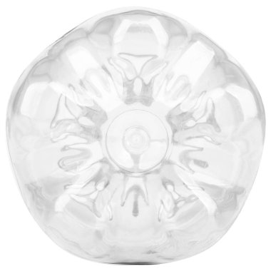 Beyaz arkaplan görünümlü plastik su şişesi