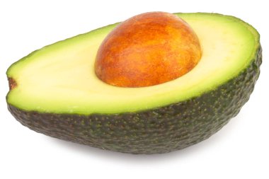 Avokado dilimlenmiş tohum yığını düşüyor, kayıyor, sıçrıyor..