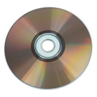 Beyaz arkaplanda CD rengi mavi.