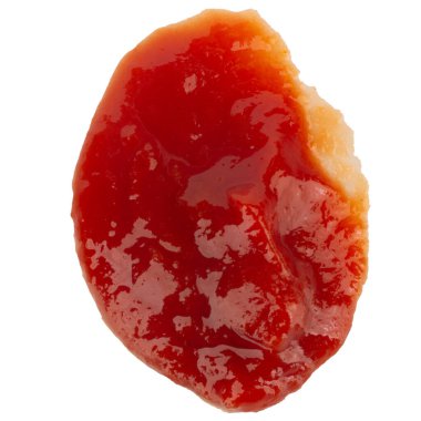 Beyaz arka plan üzerinde izole domates ketçap.