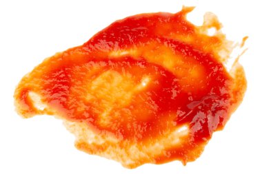 Beyaz arka plan üzerinde izole domates ketçap.