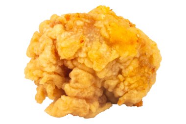 fry chicken pop isolated on white background.