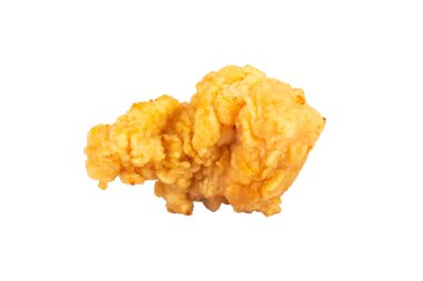 fry chicken pop isolated on white background.