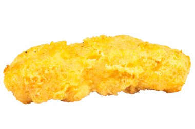 Tavuk kızartması beyaz arkaplanda izole edilmiş..