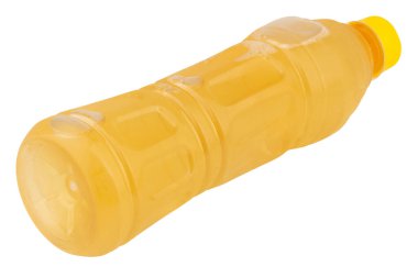 Beyaz arka plan plastik üzerinde izole edilmiş bal limonlu çay içeceği..