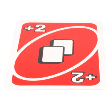 Kağıt oynayan çocuk artı beyaz arkaplanda kırmızı iki renk izole edilmiş.