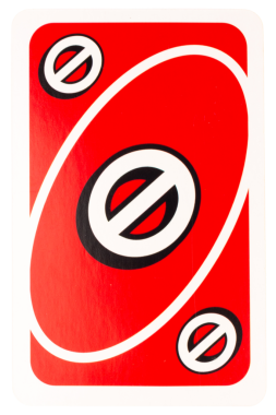 Kağıt oynayan çocuk beyaz arkaplanda kırmızı rengi yasakladı.