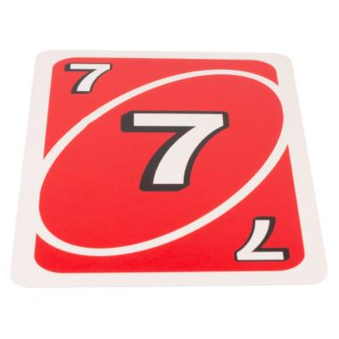 Kağıt oynayan çocuk, beyaz arkaplanda 7 renk kırmızı izole edilmiş..