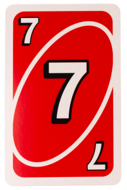 Kağıt oynayan çocuk, beyaz arkaplanda 7 renk kırmızı izole edilmiş..