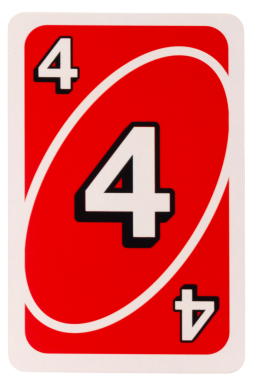 Kağıt oynayan çocuk beyaz arka planda dört renk kırmızı izole.