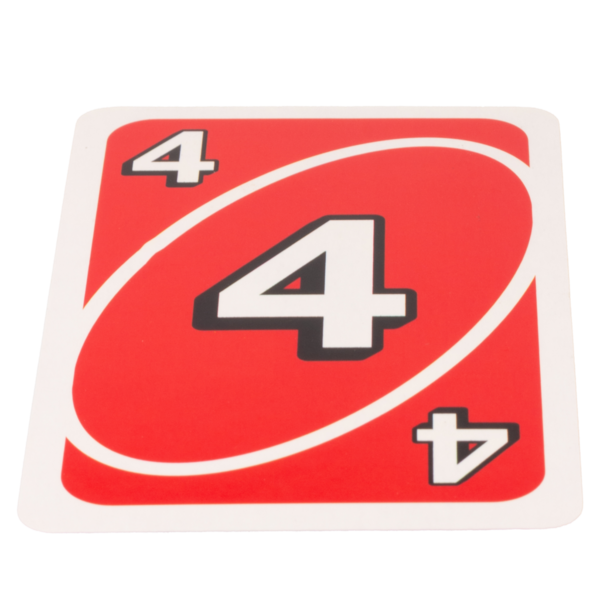 Kağıt oynayan çocuk beyaz arka planda dört renk kırmızı izole.