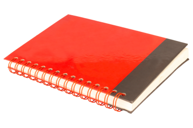 kitap modelleme rengi beyaz arkaplanda izole edilmiş kırmızı.