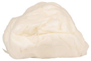 doldurulmuş çörek beyaz arkaplanda izole edildi.