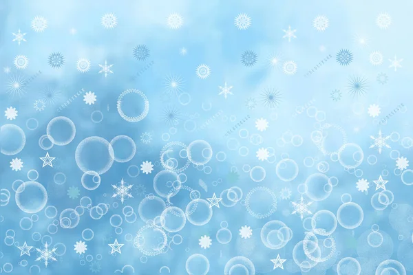 Soyut Bulanık Neşeli Narin Kış Noel Leri Parlak Mavi Parlak — Stok fotoğraf