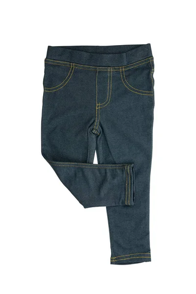 Jeans Isolerade Trendig Snygg Blå Denim Byxor Eller Byxor För — Stockfoto