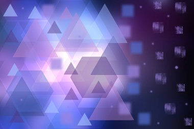 Soyut iş ve yeni teknoloji arkaplanı. Soyut renkli koyu mavi modern fütüristik teknoloji ve karışık geometrik şekilli iş arkaplan dokusu. Güzel iş ve bilim sunumu arkaplanı. 