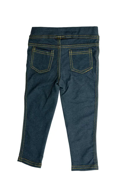 Jeans Isolés Pantalon Tendance Denim Bleu Élégant Pantalon Pour Enfant — Photo