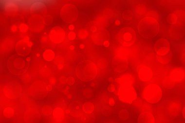 Soyut şenlik arkaplanı bulanık kırmızı desenli Bokeh daireler ve Sevgililer Günü veya düğün günü için ışıklar. Kart konsepti. Tasarım için boşluk.