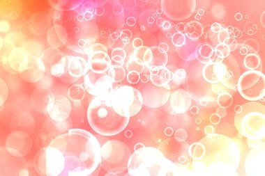 Soyut, taze, bulanık bahar ışığı, hassas pastel, sarı, turuncu bokeh arka plan dokusu, parlak dairesel, yumuşak renkli ışıklar. Güzel arkaplan illüstrasyonu.