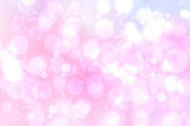 Soyut bulanık taze bahar ışığı hassas pastel pembe bokeh arka plan dokusu parlak dairesel yumuşak renkli ışıklar. Güzel arkaplan illüstrasyonu.