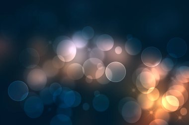 Evrendeki soyut sahne. Mavi ve mavi gezegenleri olan soyut, koyu mavi ve açık mavi kozmos evreni. Tasarımın için yer aç. Astrolojiyi bir bilim olarak kabul et.