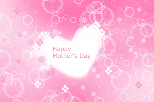 Tarjeta Felicitación Del Día Las Madres Textura Fondo Bokeh Rosa — Foto de Stock