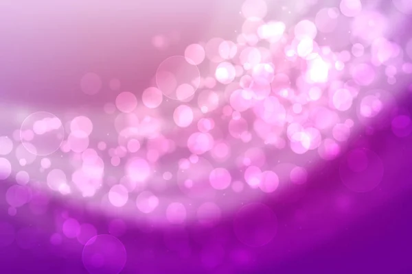 Абстрактная Розово Фиолетовая Фактура Фона Размытыми Кругами Боке Белыми Огнями — стоковое фото