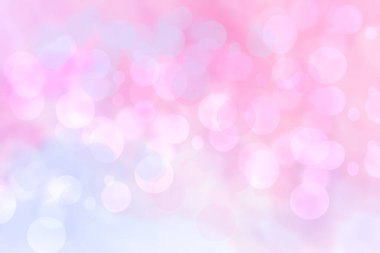 Soyut bulanık bahar ışığı hassas pastel, pembe bokeh arkaplan dokusu parlak yumuşak renk çemberleri ve bokeh ışıkları. Kart konsepti. Güzel arkaplan illüstrasyonu.