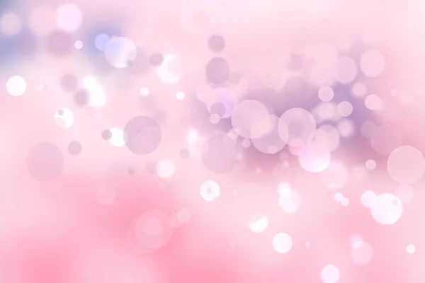 Abstraktes Rosa Weißes Licht Hintergrund Textur Mit Glühenden Kreisförmigen Bokeh — Stockfoto