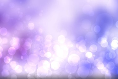 Soyut açık pembe gradyan mavi beyaz arkaplan dokusu, parlayan parlayan parlayan parlak bokeh daireleri ve parlayan dairesel ışıklarla. Bokeh ışık efektli güzel arkaplan.