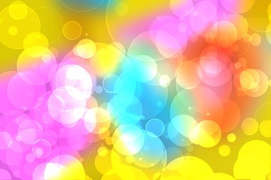 Dairesel bokeh ışıkları ile şenlikli taze renkli pastel arka plan doku. Tatil ve diğer festivaller için güzel doku.