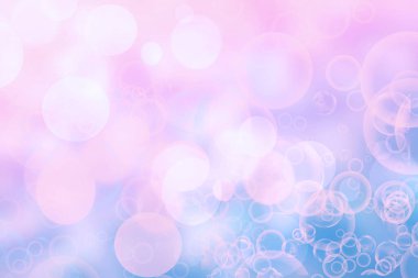 Soyut, bulanık, parlak bahar ışığı, hassas pastel, pembe bokeh arkaplan dokusu, parlak, yumuşak renk çemberleri ve yıldızlar. Mesajın için yer aç. Güzel arkaplan illüstrasyonu.