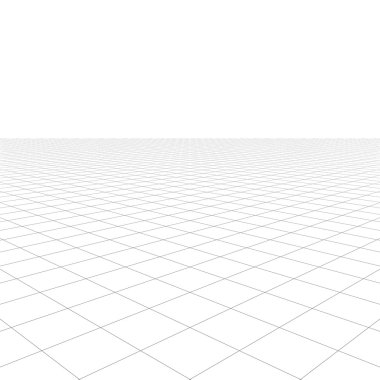 Beyaz arka plan üzerinde perspektif kılavuz