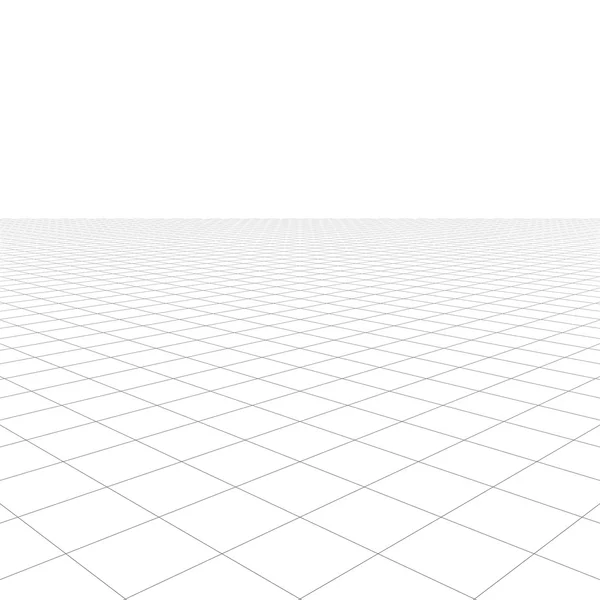 Siatka perspektywy na białym tle — Zdjęcie stockowe