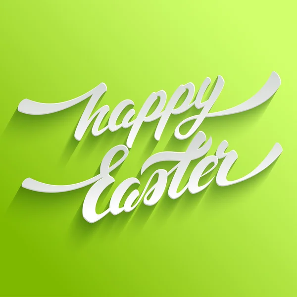 Mutlu Paskalya yazı tebrik kartı — Stok Vektör