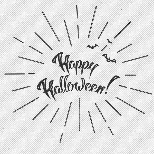 Felice banner di testo di Halloween — Vettoriale Stock