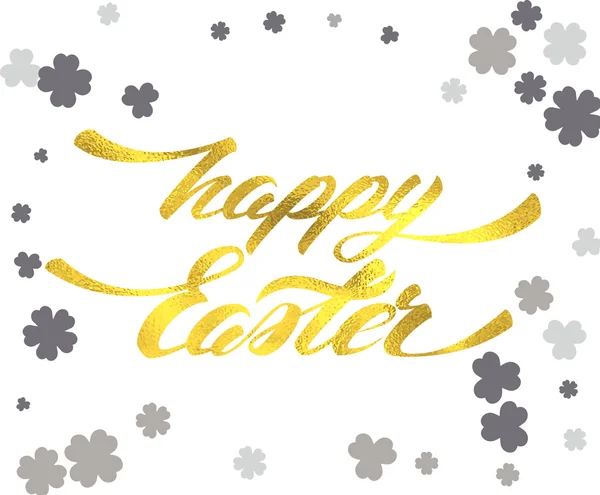 Happy Easter Lettering. Vector illustration — Stock Vector