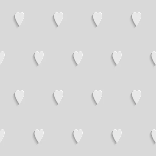 Motif géométrique abstrait 3d blanc sans couture — Image vectorielle
