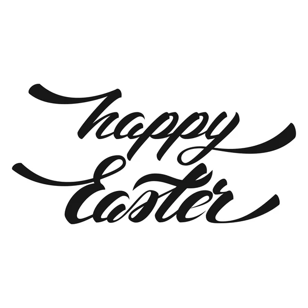 Mutlu Paskalya vektör el yazı — Stok Vektör