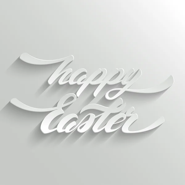Happy Easter lettering Greeting Card — Stock Vector