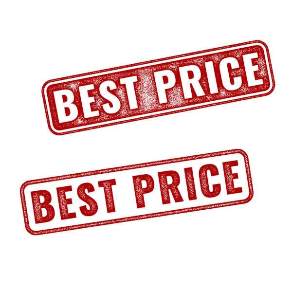 Selos de melhor preço realista vector isolados — Vetor de Stock