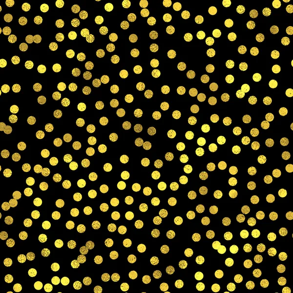 ゴールド サークルと抽象的なベクトルのシームレスなパターン — ストックベクタ