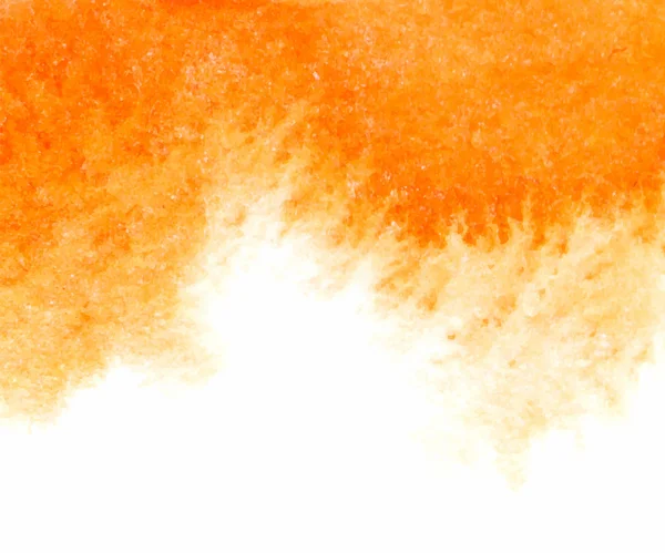 Oranje abstract vector aquarel gestructureerde achtergrond — Stockvector