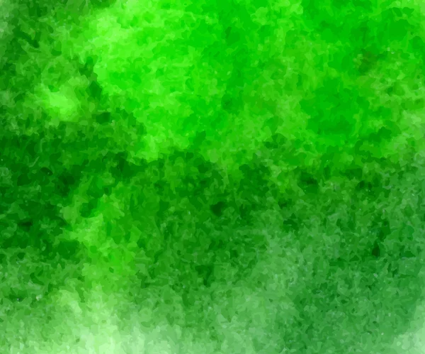 Groene vector aquarel hand getrokken vlek achtergrond voor u eco-ontwerp. — Stockvector