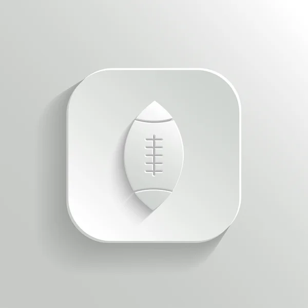 Icône de football - vecteur app blanc bouton — Image vectorielle