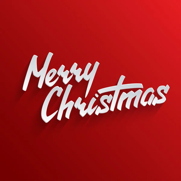 Joyeux Noël lettrage carte de voeux — Image vectorielle